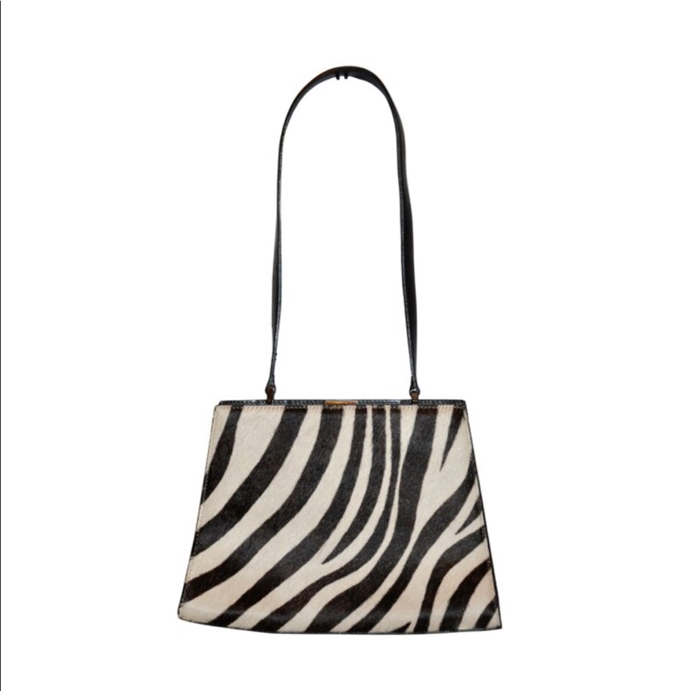 Sold Adrienne Vittadini Vintage Stencil Zebra Bag